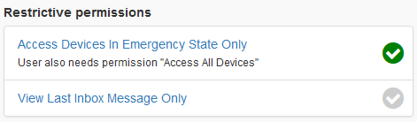 Restrictive Permissions section